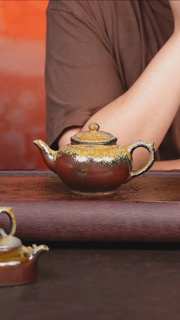 茶壶紫砂柴烧 笑樱