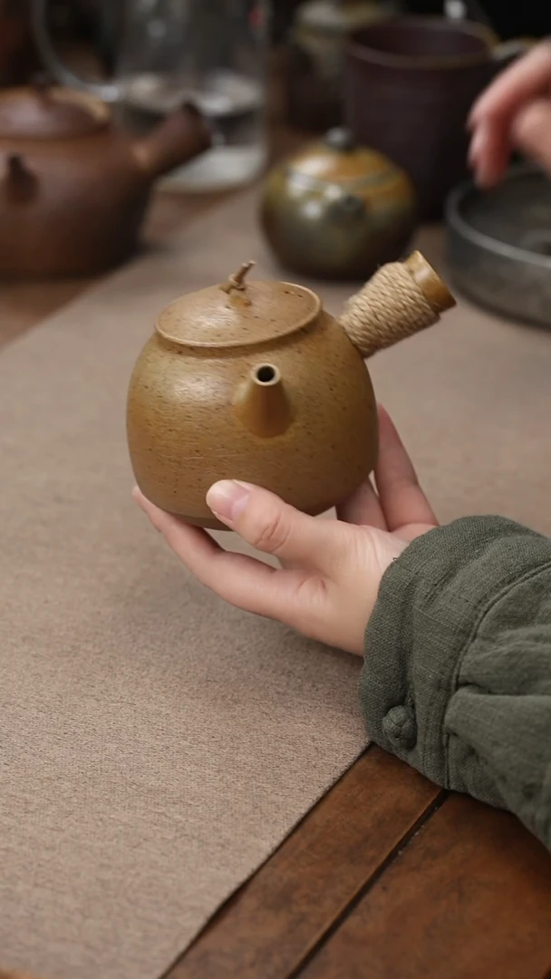 茶壶紫砂归心小侧把