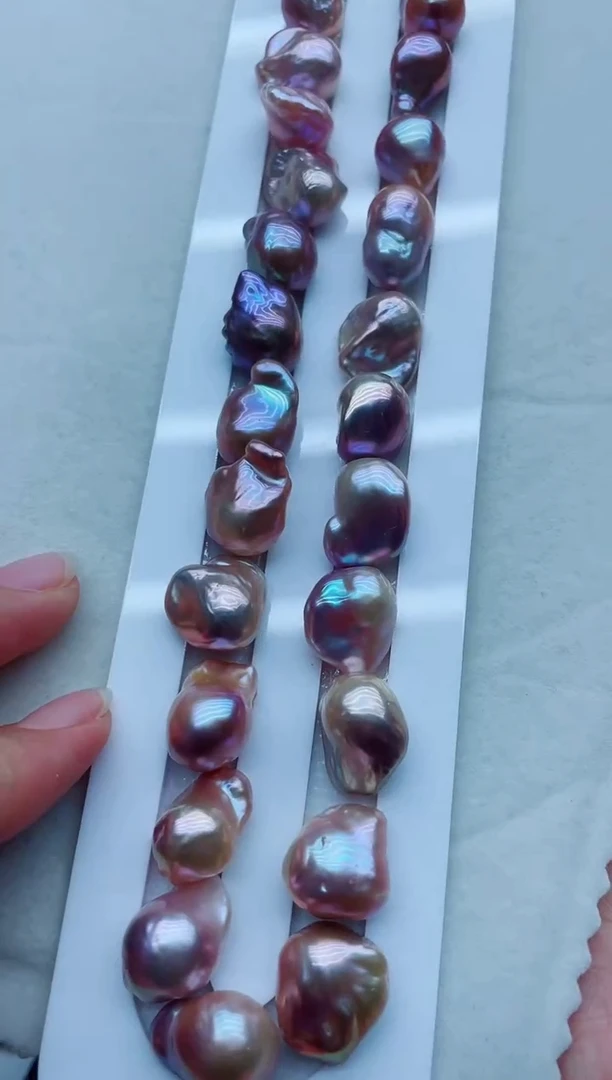 淡水珍珠未镶嵌项链琉***光项链巴洛克多样性发其一