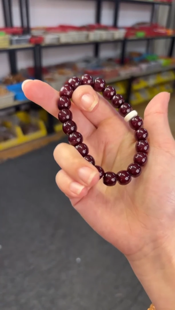 菩提根/象牙果吊坠 10mm菩提红豆牛奶