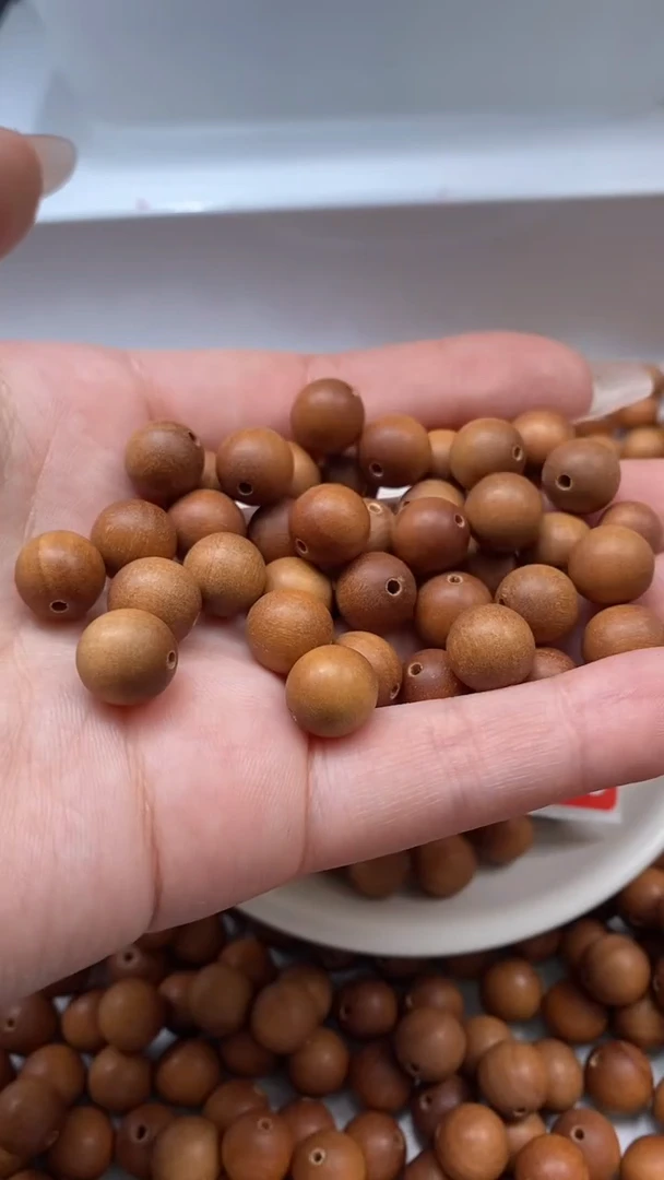 檀香木散珠W1466老山檀10mm*15颗