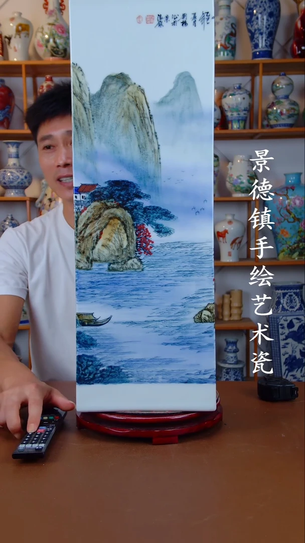 现代景德镇手工手绘陶瓷摆件78