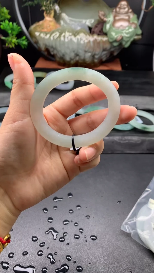 定制翡翠手镯定制未镶嵌美人条51-58 宽6+