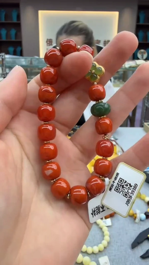 未镶嵌手链南红玛瑙145秒拍号 假一罚三