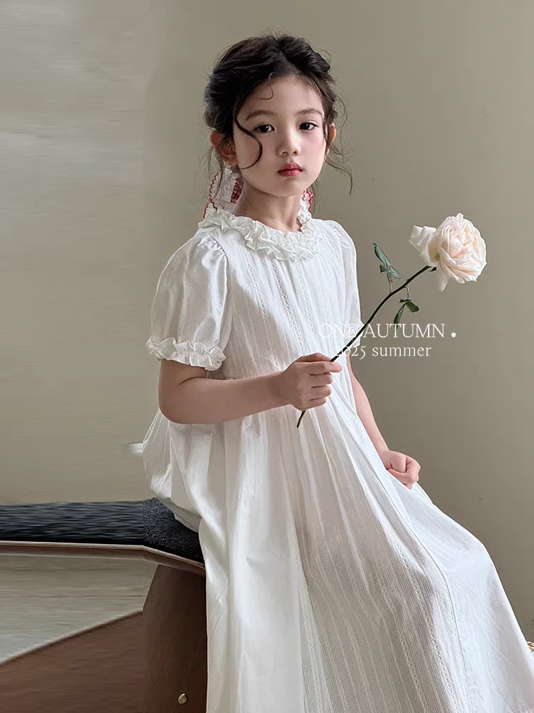 （连衣裙）女童连衣裙夏款2025新款童装夏装网红中大童儿童装裙子