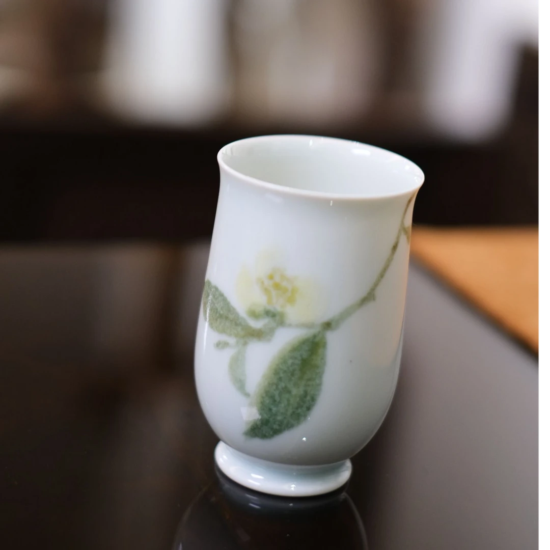 【予之茶器】纯手工茶花闻香杯