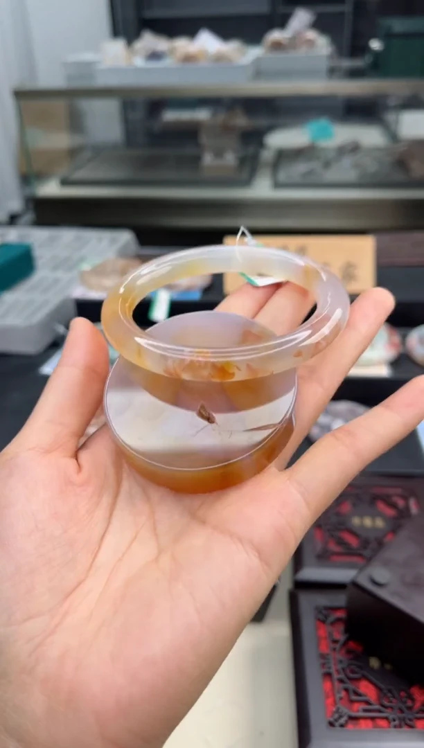 石英质玉手镯未镶嵌61圈口（赠送镯心）6039328