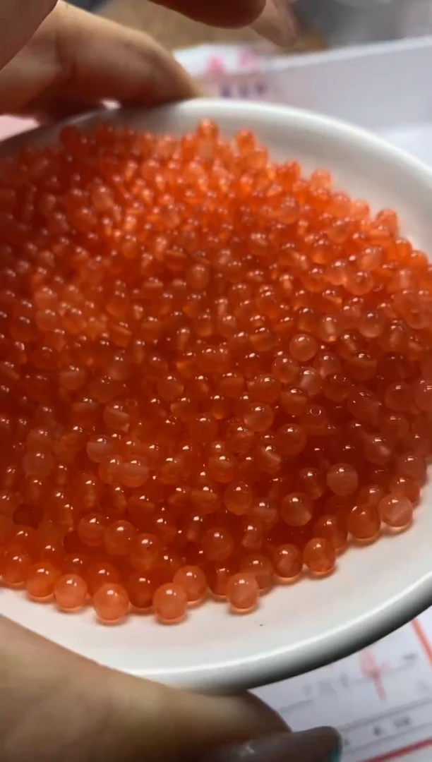 南红玛瑙未镶嵌颈饰W1531南红冰柿子红4mm*108