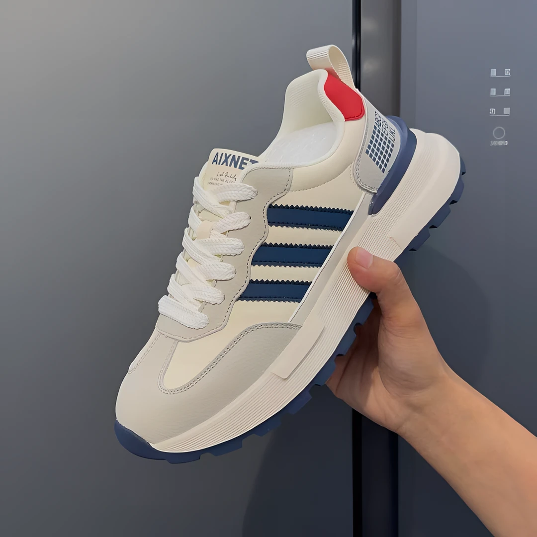 冬季新款男鞋厚底运动鞋轻便百搭软底休闲鞋潮流时尚板鞋阿甘鞋男