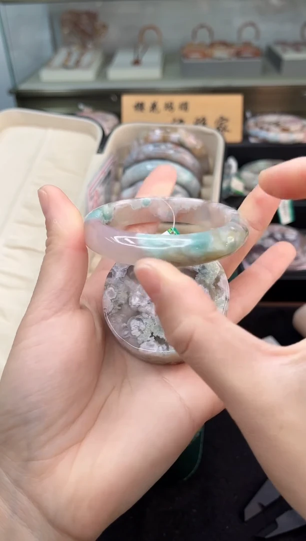 未镶嵌手镯石英质玉55圈口（赠品镯心）S987069