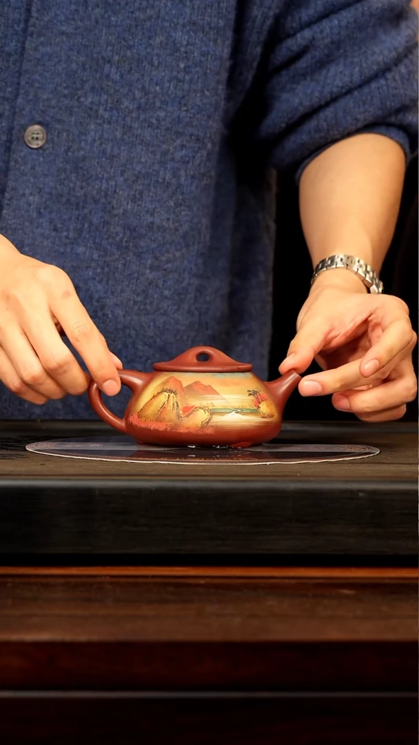 【闪购商品】紫砂茶壶PHJ 龙血砂 石瓢