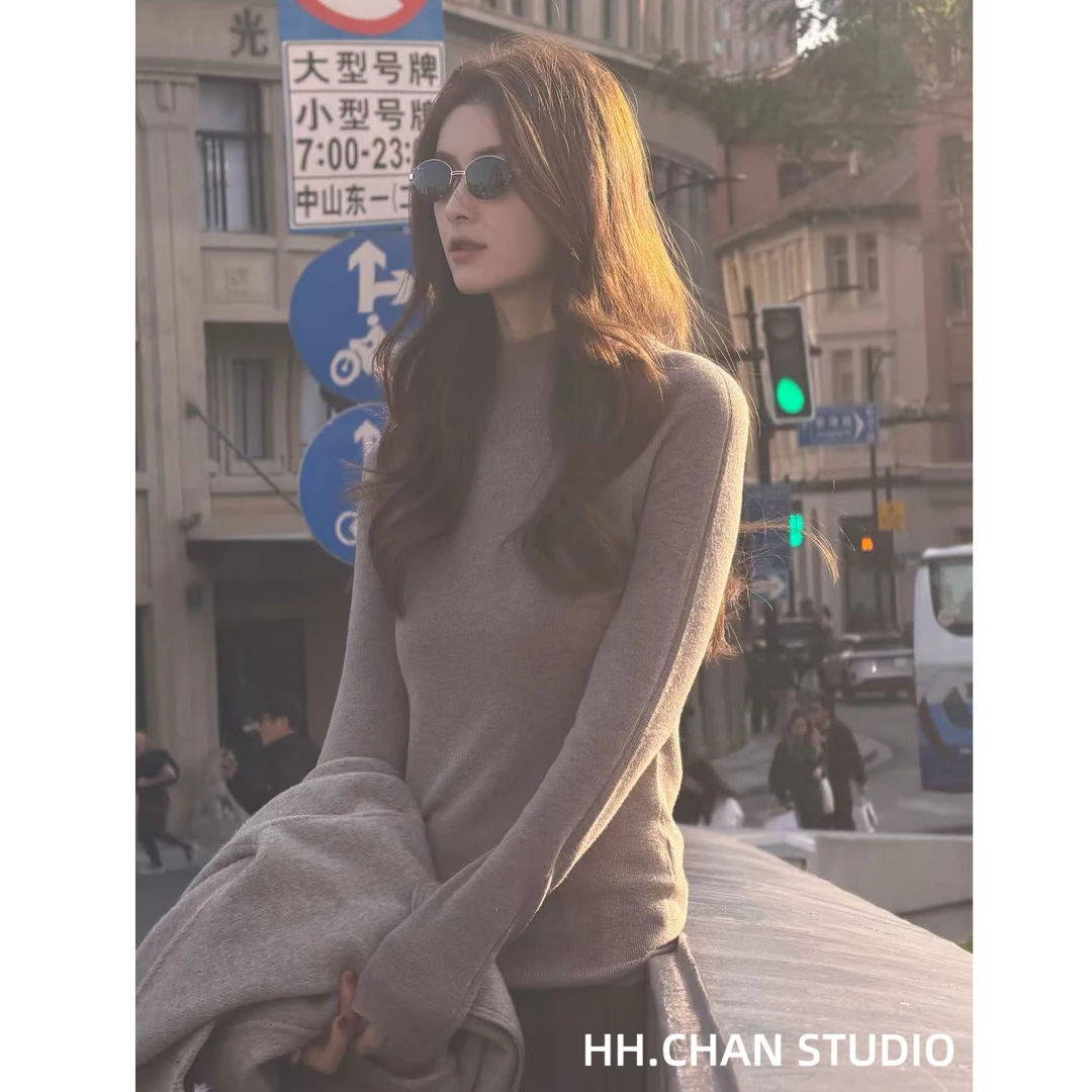 HH.CHAN “精致羊绒”3D一体无缝羊绒知性温柔显瘦打底HH55S40939