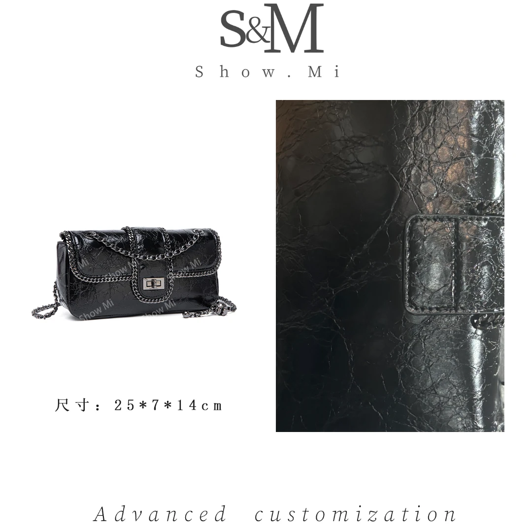 【Show Mi】QYX-81586-黑色-轻奢小众时尚百搭女士包包sm