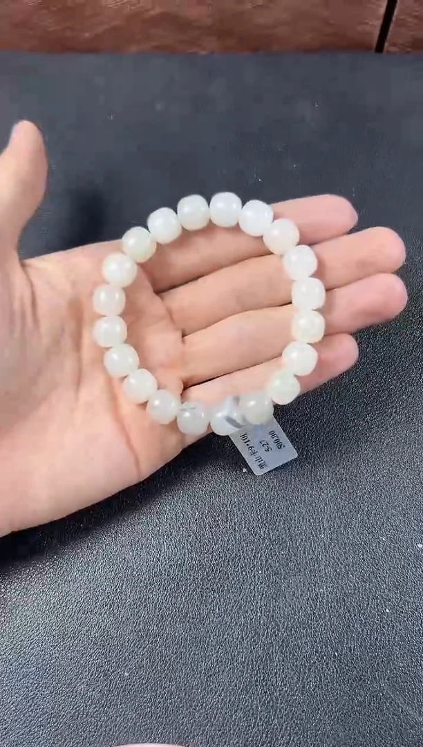 手串未镶嵌和田玉黑山微色差卡10手串