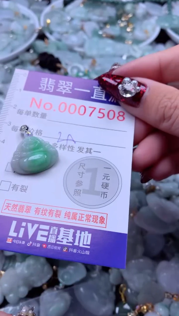 吊坠(不含链)未镶嵌翡翠7508