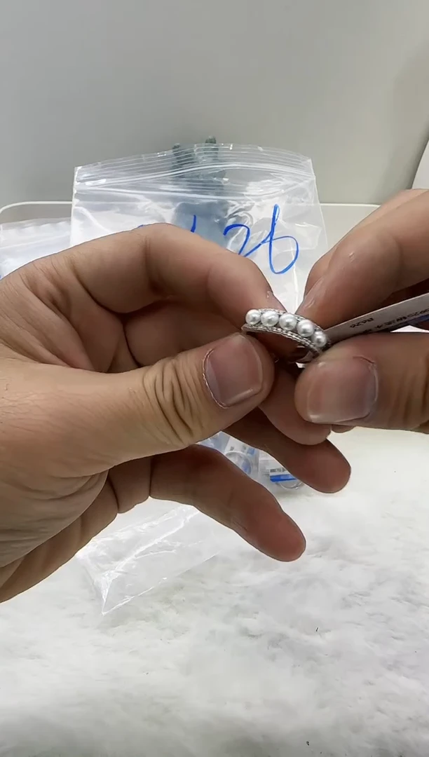 【闪购商品】淡水珍珠DA银S925镶嵌b626 珍珠戒指