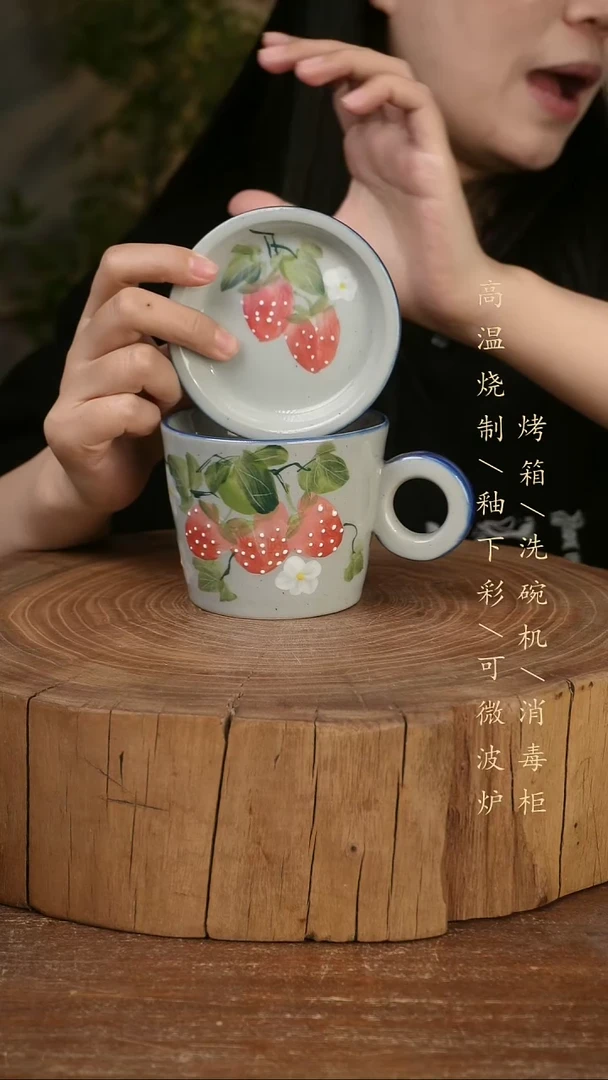 碗瓷景德镇手工手绘高温瓷釉下彩