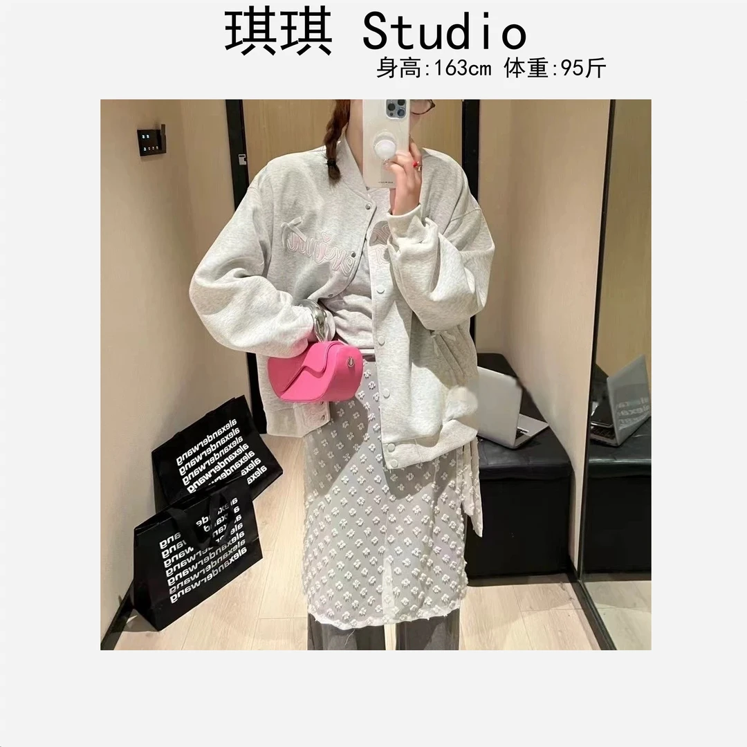 春季新款轻奢高级感立体蝴蝶结前字母摁扣显瘦减龄百搭外套2250-G