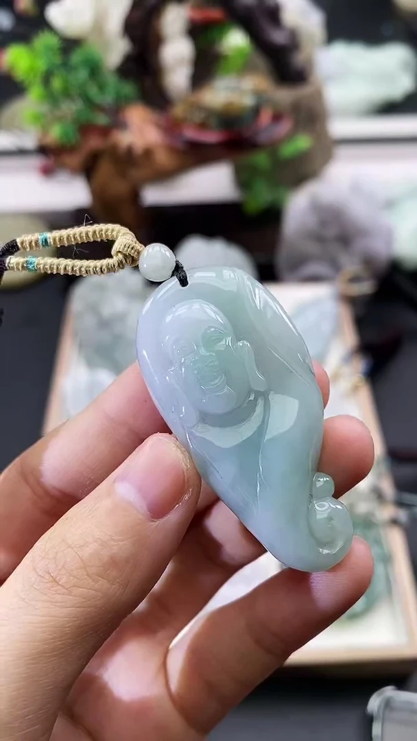颈饰未镶嵌翡翠天然缅甸A货翡翠