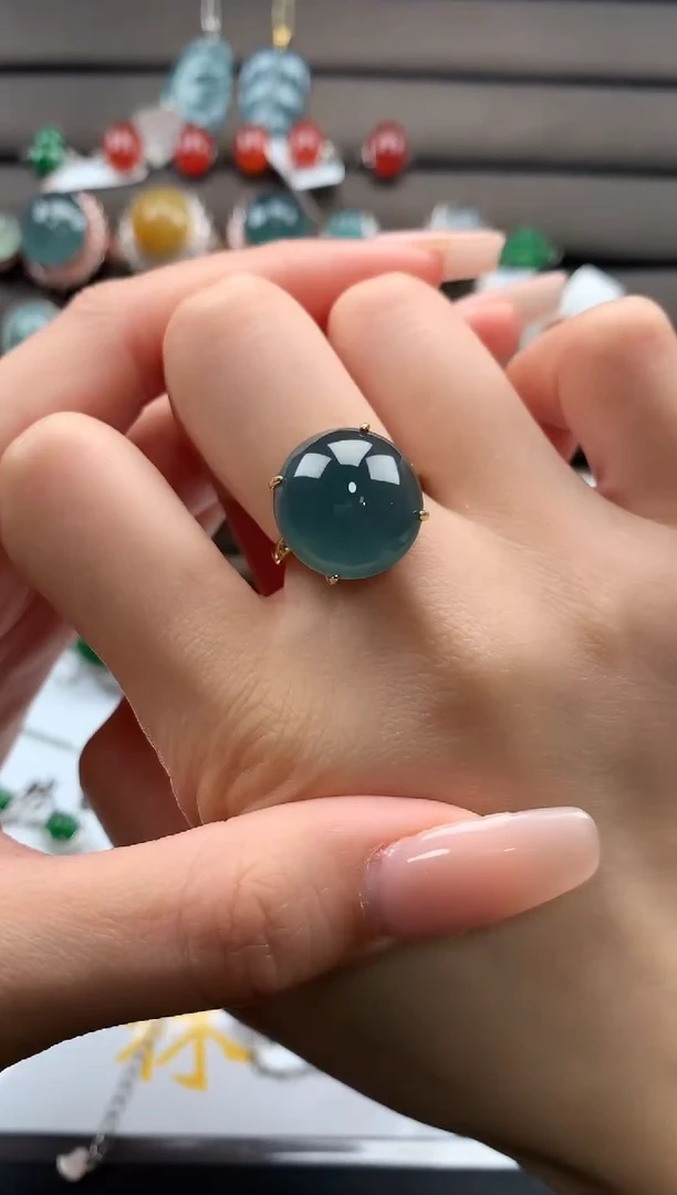 【闪购商品】翡翠戒指银S925镶嵌31232131