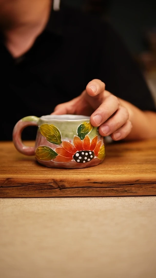 @@陶园瓷舍@@纯手工手绘@高温釉下彩