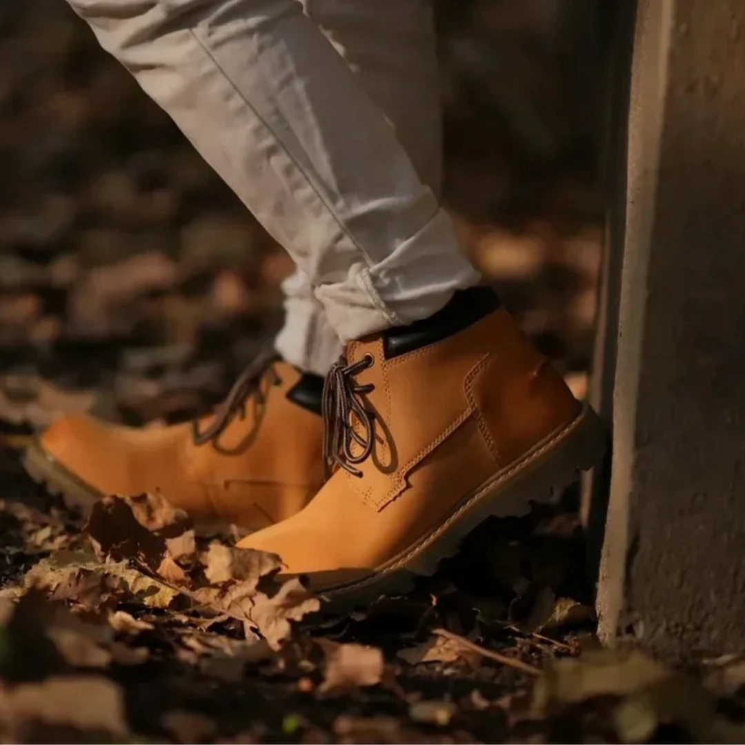 中山牛货~只为狠货！秋冬真皮男女工装靴！3032-0608（ZF）