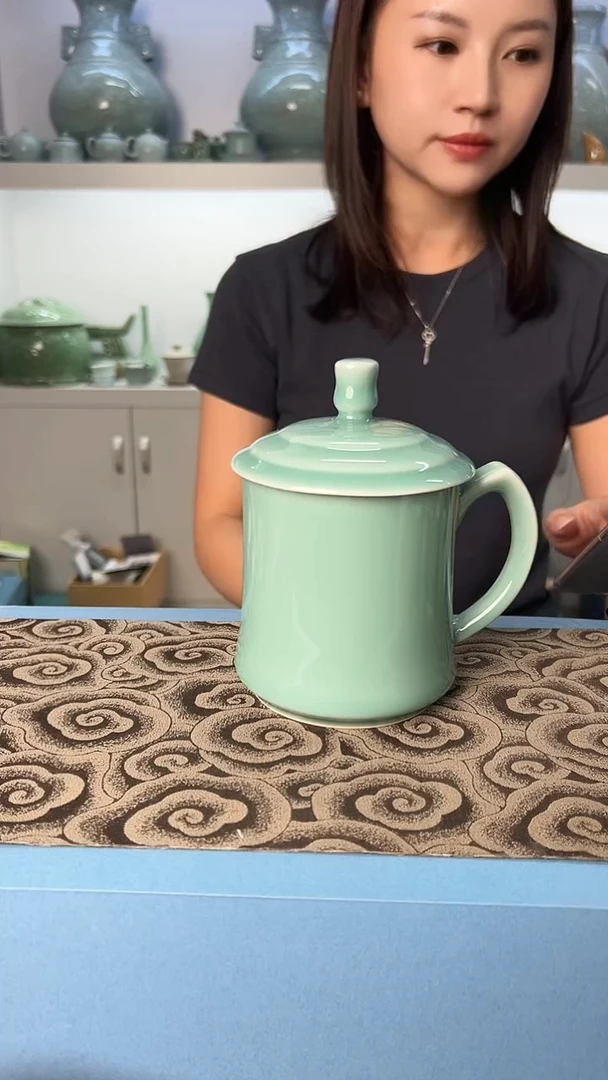 龙泉云间青瓷小米茶器