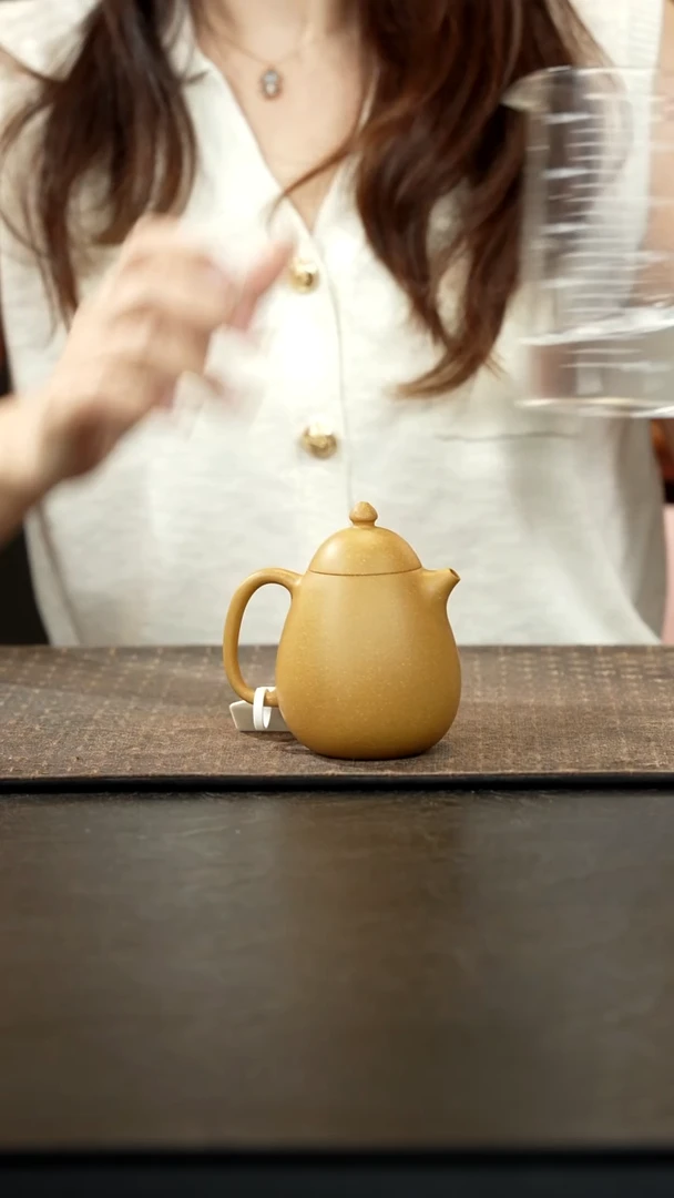 茶壶紫砂黄金段龙蛋壶150cc