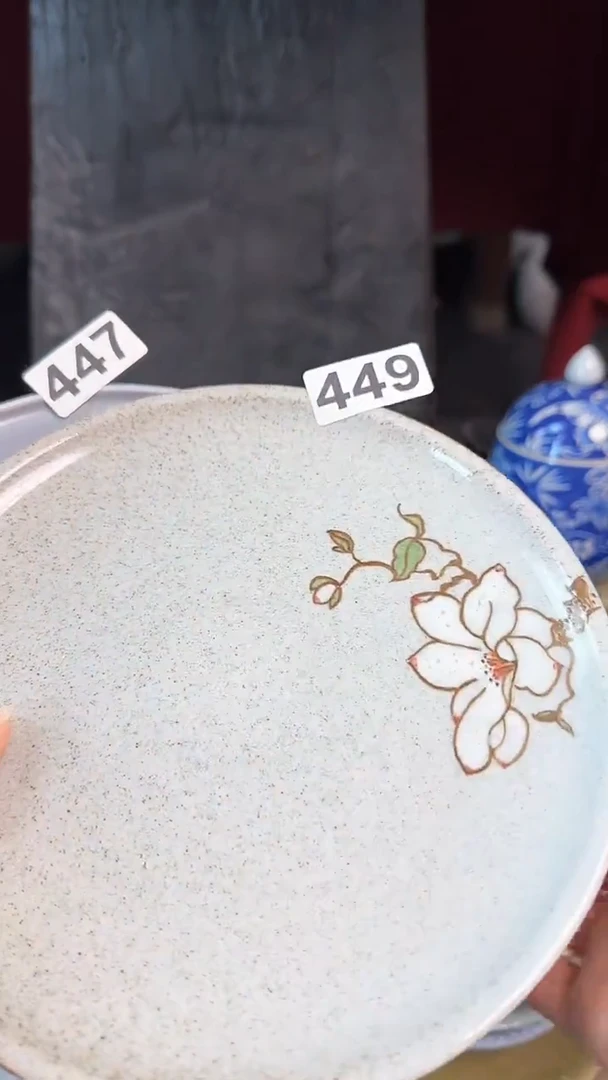 【闪购商品】碗447+449手绘+甜品盘