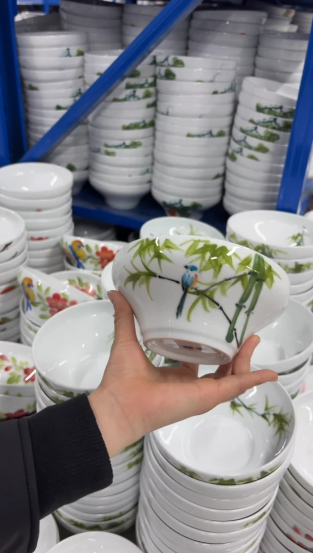 景德镇高温陶瓷食品级手绘釉中彩-葫芦碗