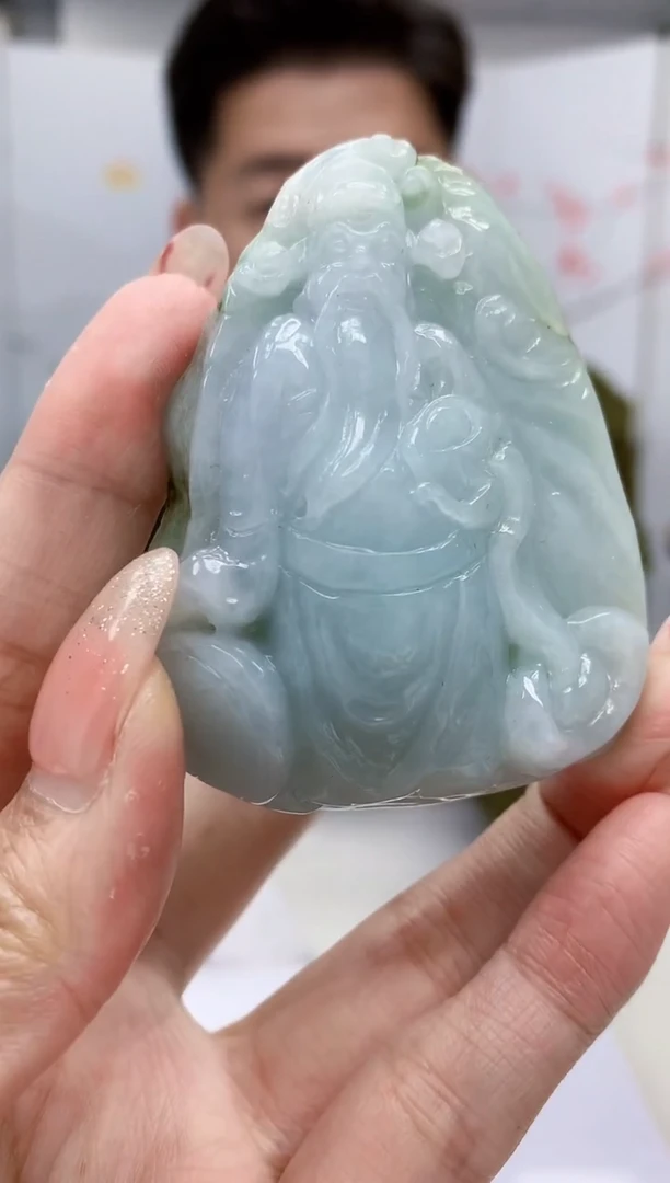 【闪购商品】定制翡翠未镶嵌4917MM-毛货挂件51