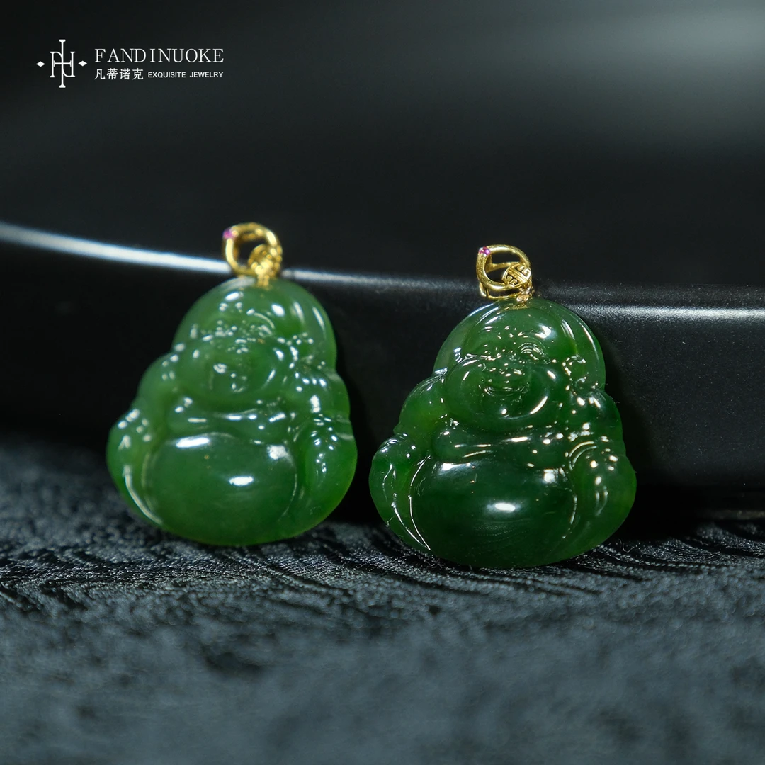 L【加加专属】25  MJ08931-和田玉佛公吊坠-多样性发一件-21*21*4mm