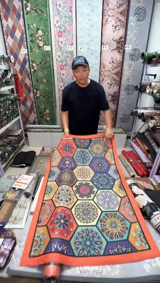 混纺80 120 波西微瑕样品