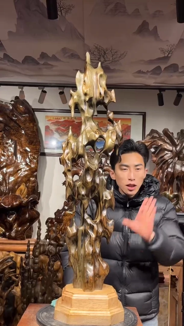 【闪购商品】金丝楠木艺金丝楠木自然摆件