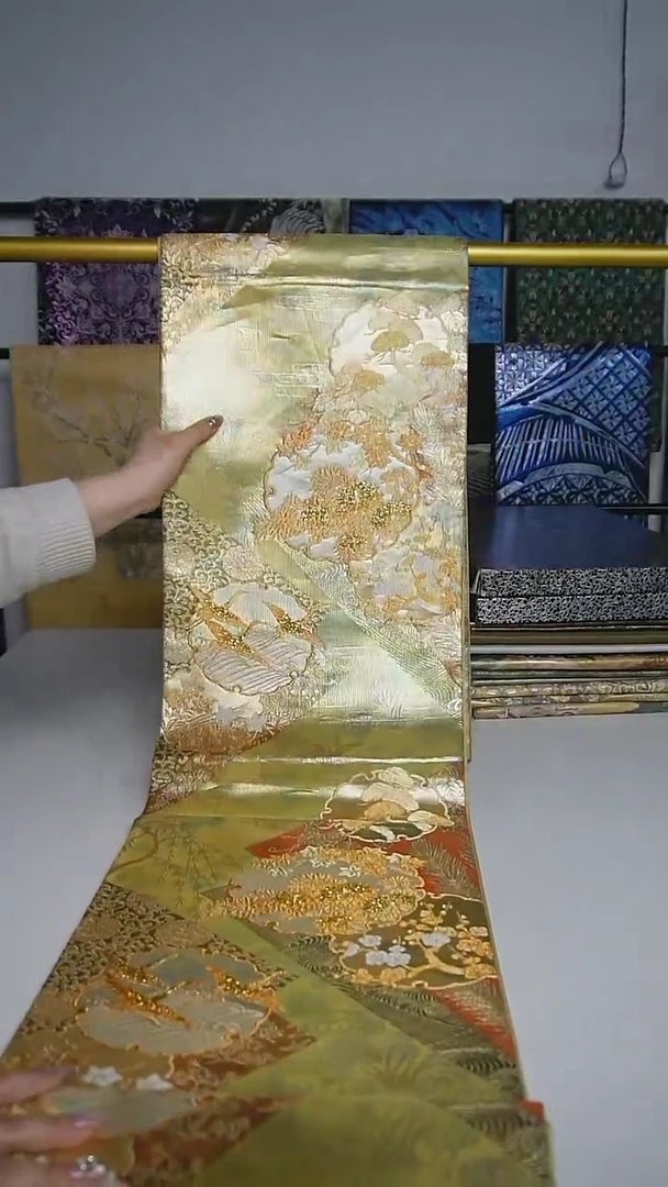 【闪购商品】织绣90 六通团花仙鹤特价