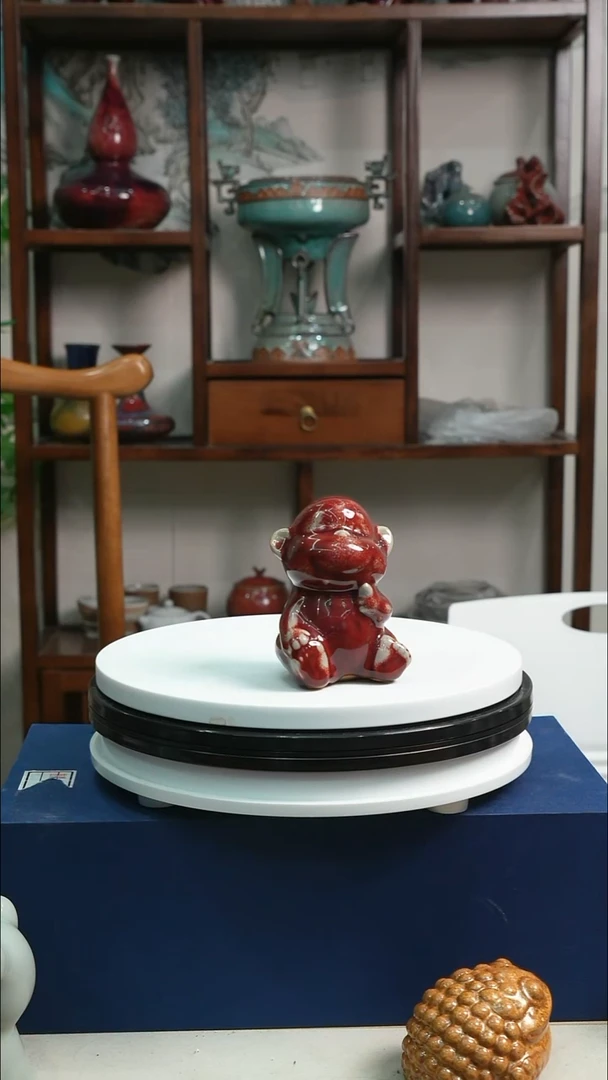 钧瓷十二生肖摆件猴子