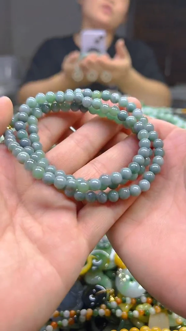 翡翠未镶嵌颈饰5mm/X/翡翠A货,一件也是批发价