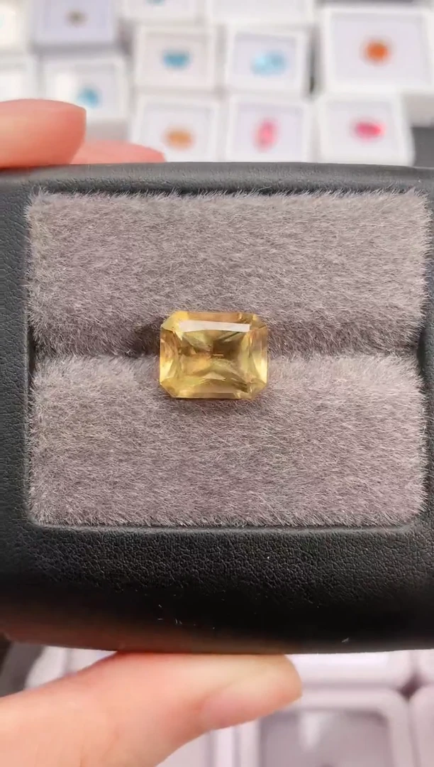 黄晶珠宝半成品未镶嵌5.49-163天然黄水晶