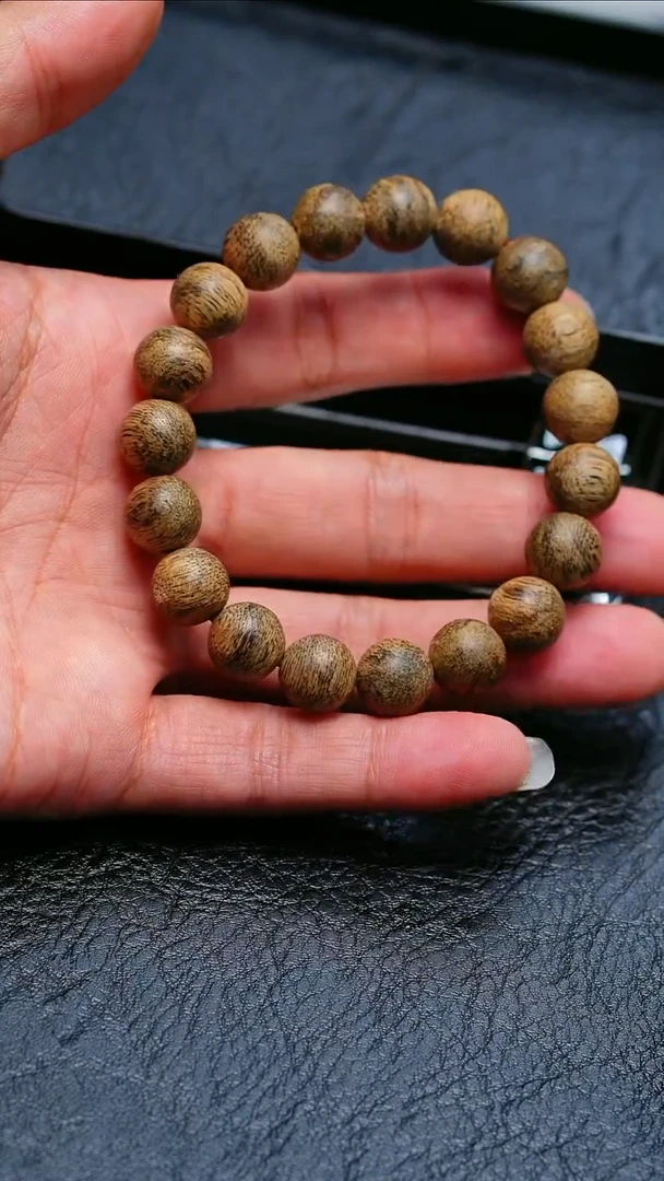 手串沉香正区文莱蛇皮纹1.1单圈9g+