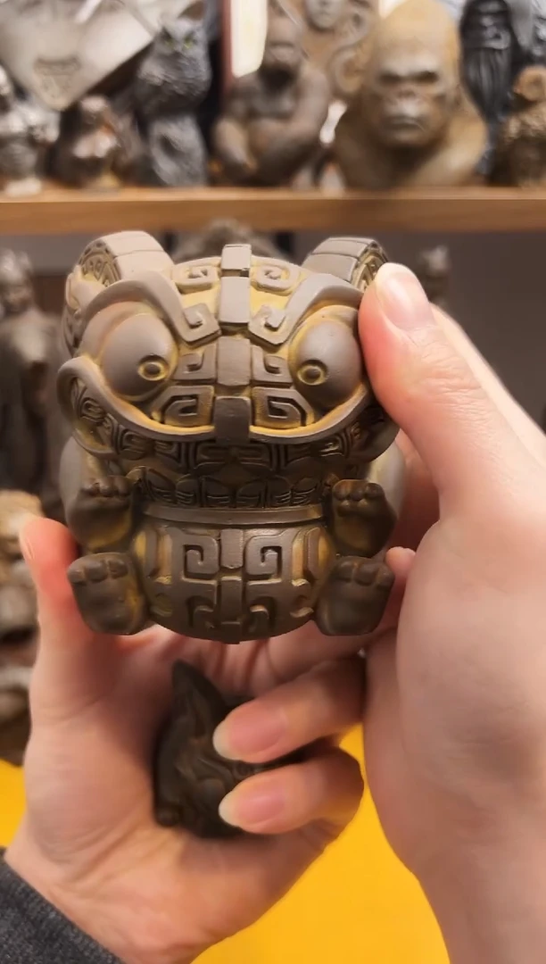 金属实心铁艺---大吞金兽