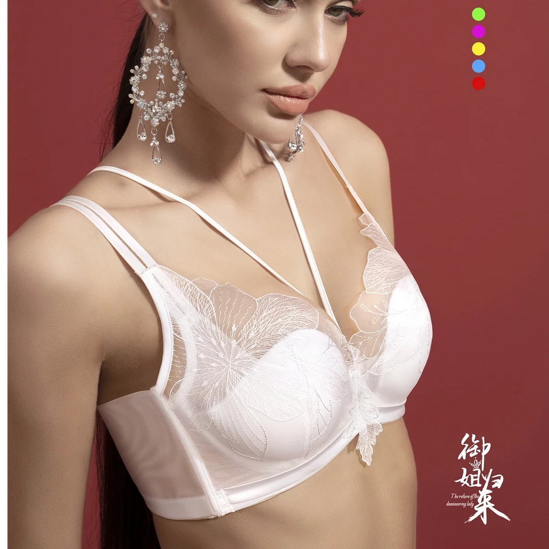 【御姐归来】小胸款聚拢收副乳性感蕾丝内衣女士显瘦款文胸82303(1)