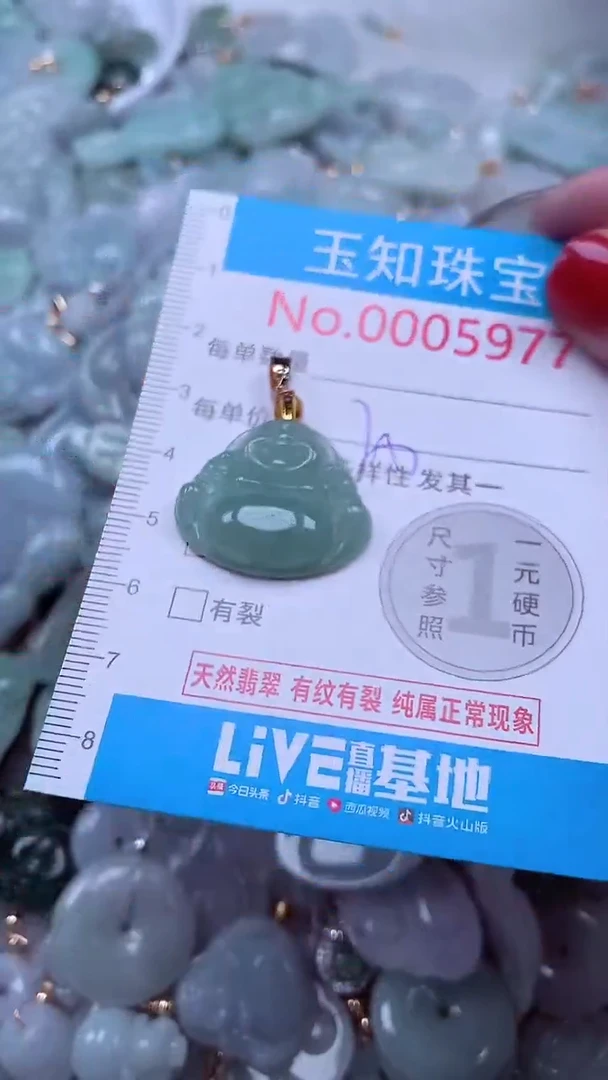 吊坠(不含链)未镶嵌翡翠5977