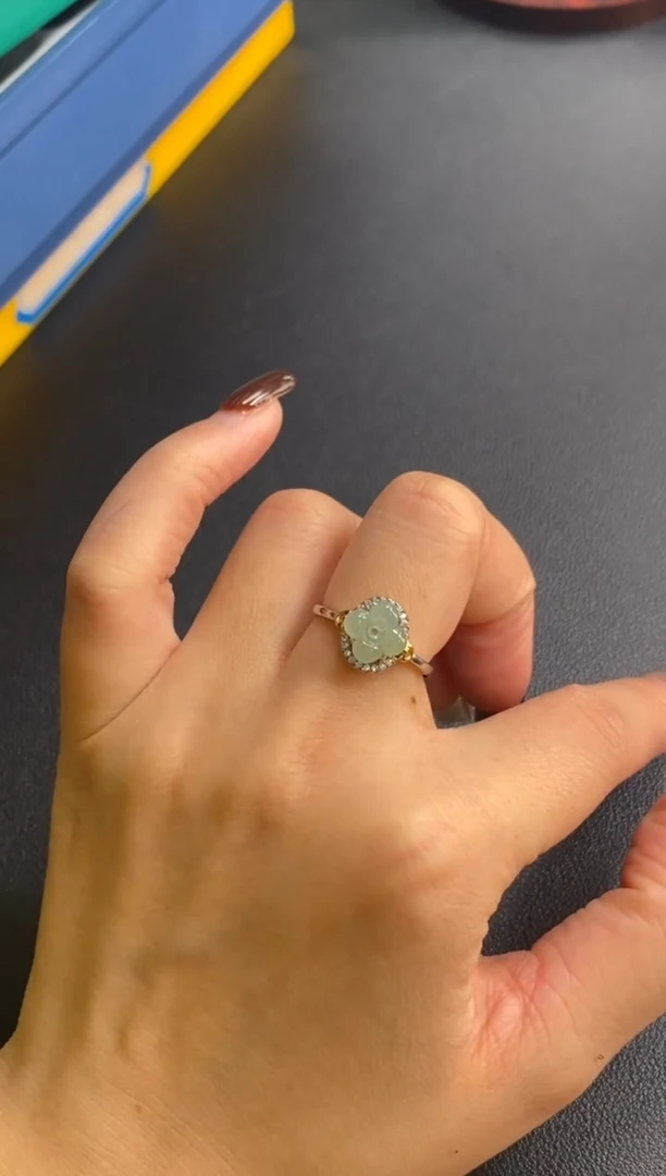 颈饰银S925镶嵌翡翠净货15723