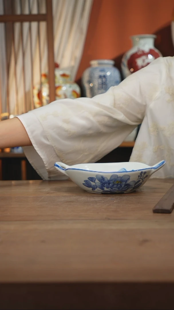 现代 景德镇设计师釉下手绘陶瓷餐具