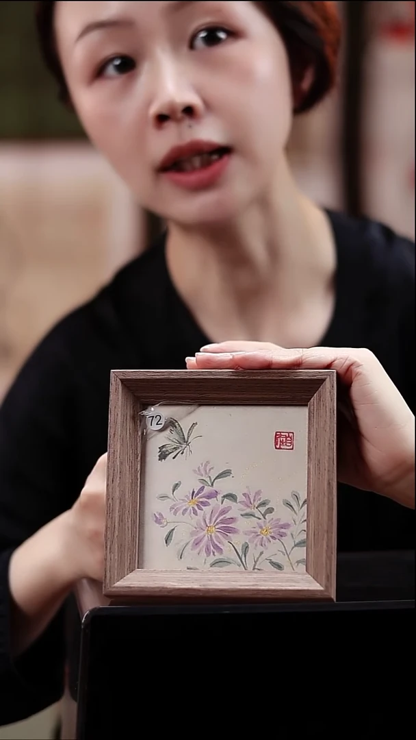 国画绘画 小画 12*12cm 72号