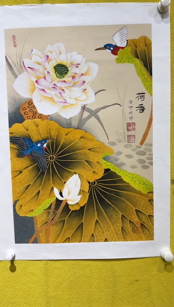 国画梁兆金/精品国画/2.7平尺