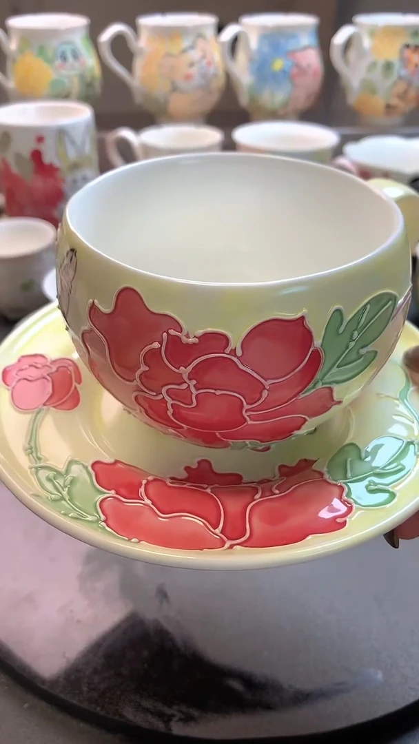 一味*手绘*锦兔衔丹