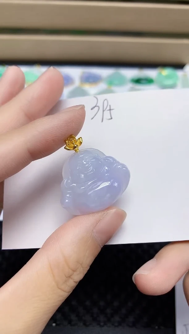 翡翠未镶嵌颈饰天然缅甸翡翠A货