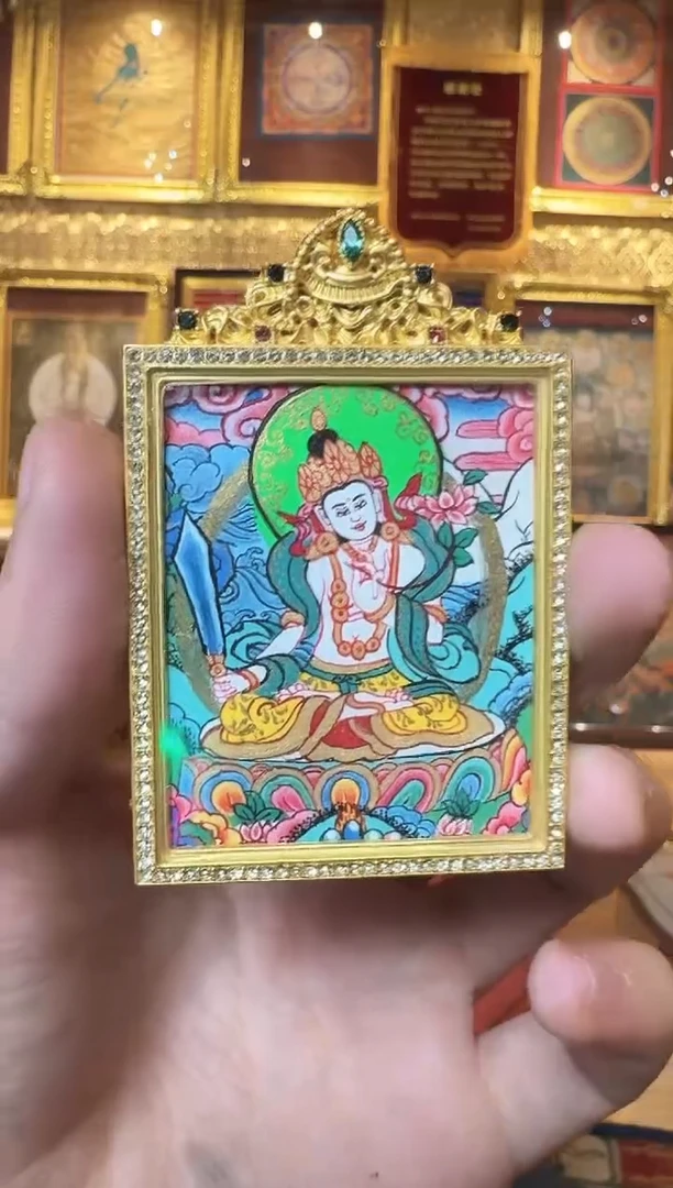 吊坠虚老师--热贡纯手绘