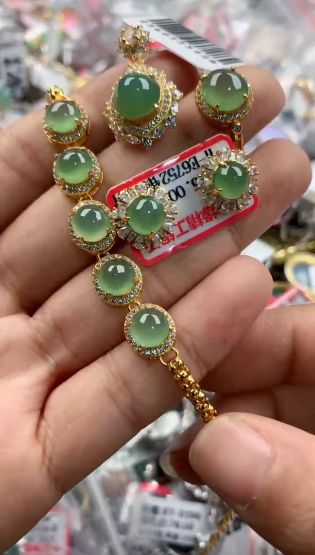 银S925镶嵌戒指翡翠111                     8